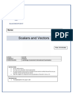 Scalars and Vectors QP 1