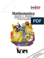 Mathematics8 - q1 - Mod9 - Graphinglinearequations - v2