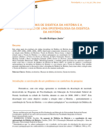 JUNIOR, Osvaldo. Os Manuais de Didática Da História e A Construção de Uma Epistomologia Didática, Florianópolis, v. 11, N. 02, Jul - Dez. 2010