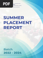 Summer Placement Report 22 24