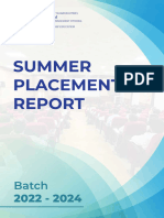 Summer Placement Report 22 24