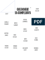 Calendario de Cumpleaños