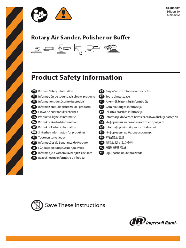 Product Safety Information | PDF | Personal Protective Equipment | Dust