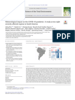 Meteorological Impact On The COVID-19 Pandemic: A Study Across Eight Severely Affected Regions in South America