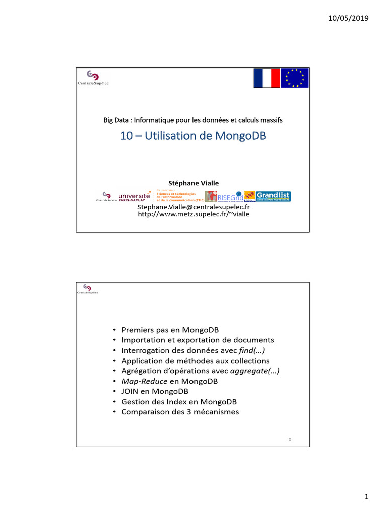 Introduction à MongoDB et ses commandes | PDF | Technologie et ingénierie