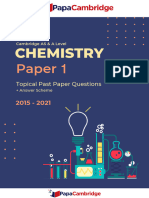 Chemistry 9701 Paper 1 - Atoms, Molecules and Stoichiometry