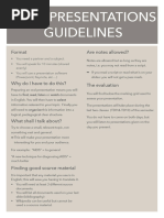 Presentation Guidelines