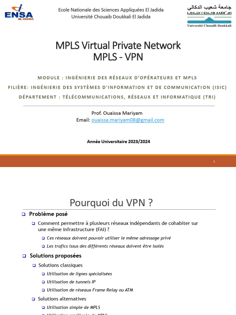 Cours Mpls VPN | PDF
