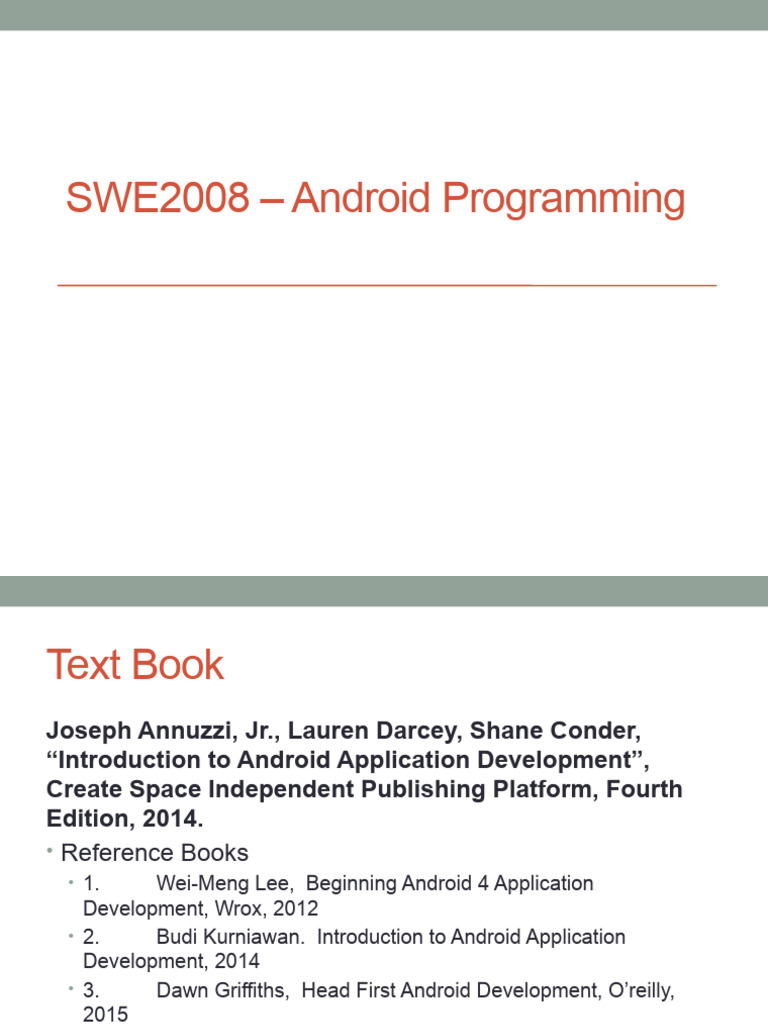 Module - I Introducing Android | PDF