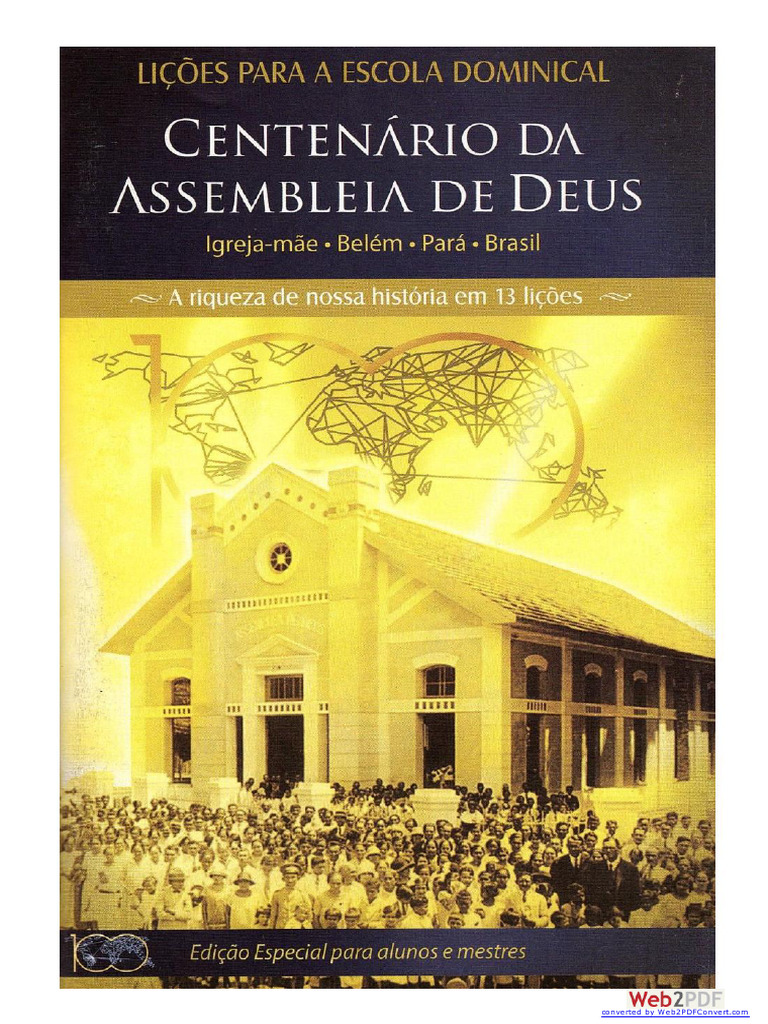 Centenário Da Igreja Evangélica Assembleia De Deus Pdf