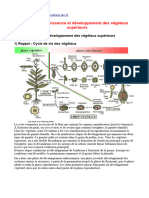 PhyV - CH2 Croissance Et Développement Des Végétaux Supérieurs