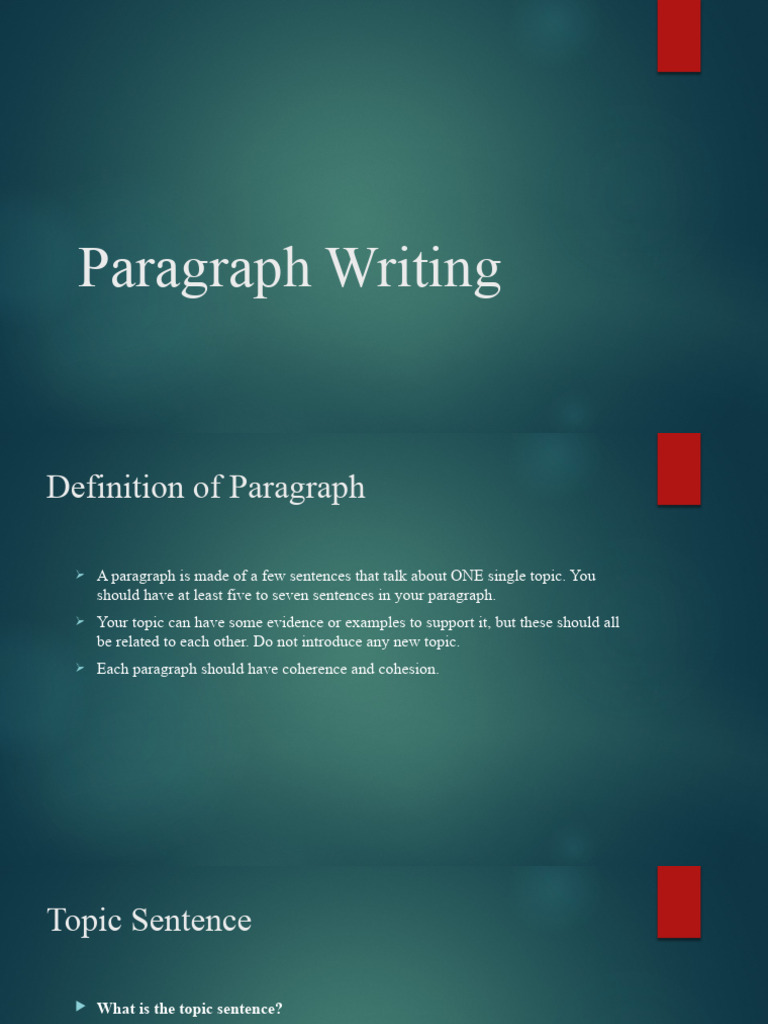 Paragraph Writing | PDF | Career & Growth