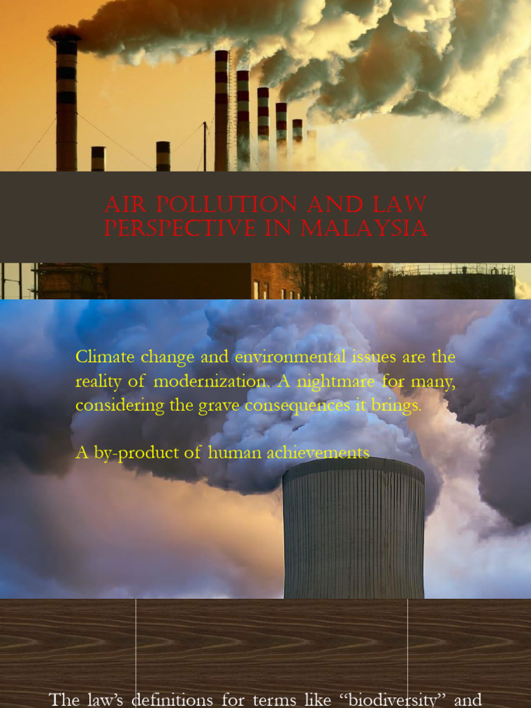 Air Pollution SlidesProf.Haidar PDF Air Pollution Environmental Law