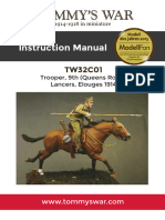 TW32C01 - Trooper, 9th Lancers Instruction Booklet