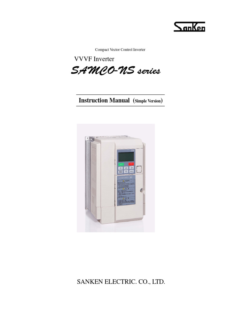 SAMCO-NS Inverter User Manual | PDF | Power Inverter | Power Supply