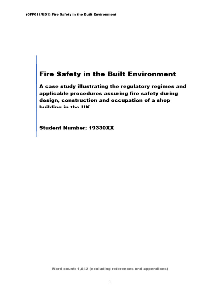 Case Study Fire Safety (SCRBD) PDF
