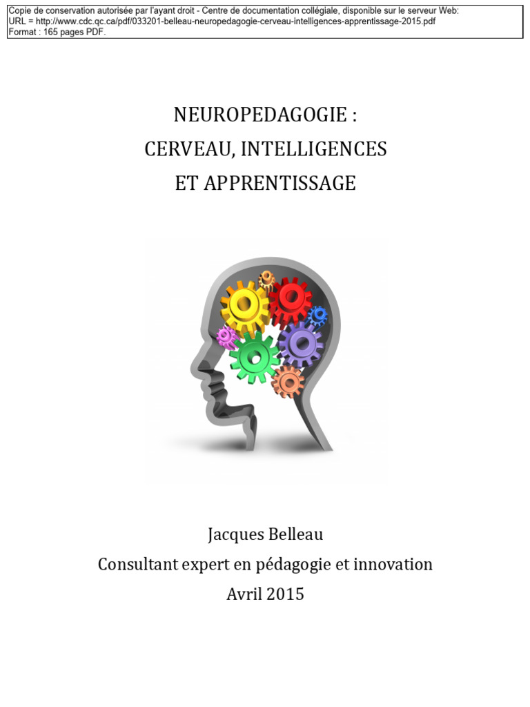 Neuropédagogie et apprentissage cérébral | PDF | Pédagogie | Cerveau