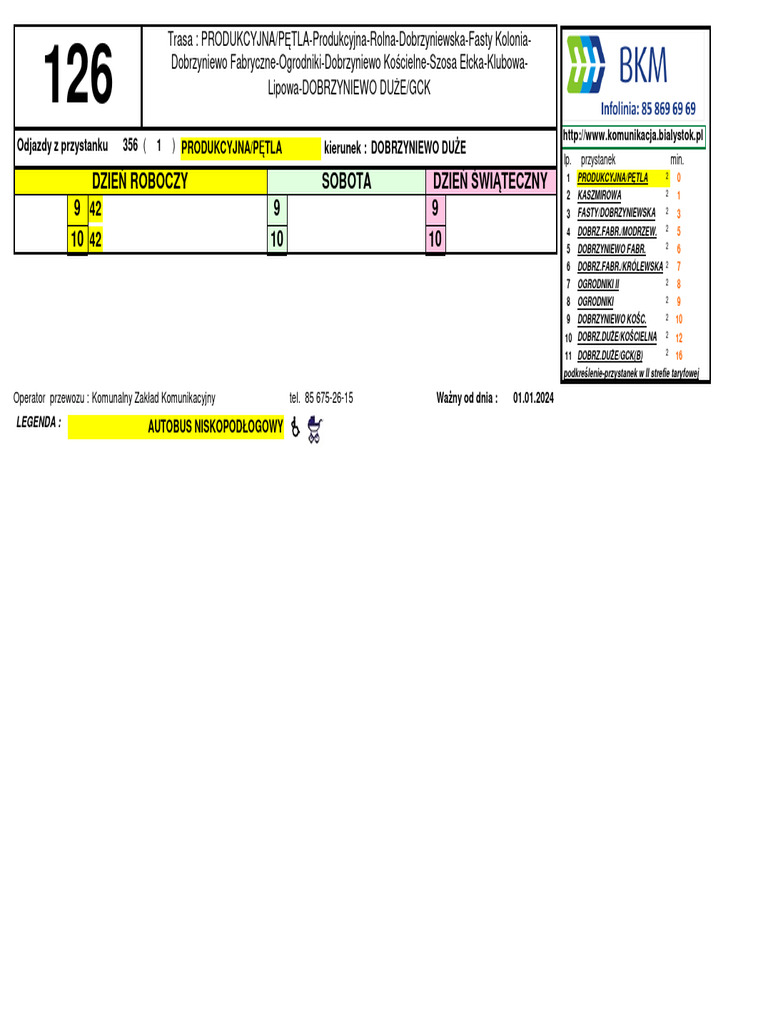 126 bus | PDF