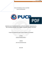 Propuesta de Evaluación de La Gestión Administrativa PUCP