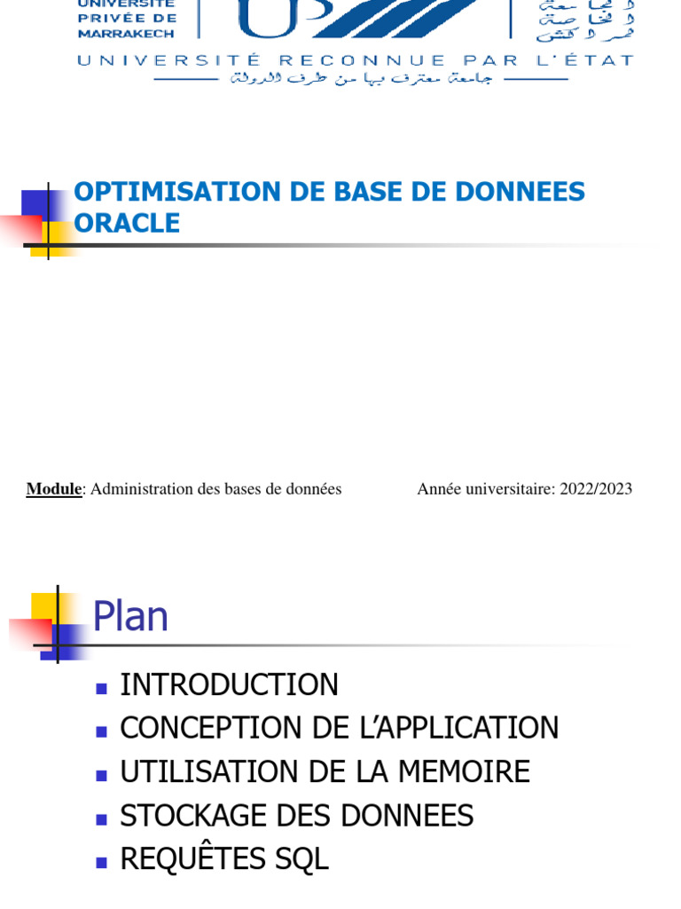 Optimisation des bases de données Oracle | PDF | Bases de données ...