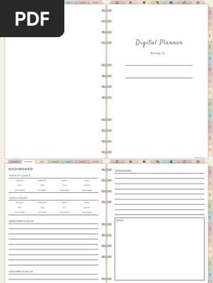 Digital Planner 2024 - Mon Start