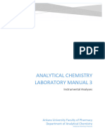 ANALYTICAL CHEMISTRY LAB MANUAL 3 Instrumental Analysis