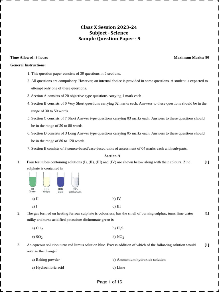SC 2024 SP9 PDF Chemistry Chemical Substances