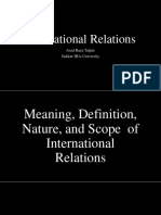 1) Meaning and Scope of IR
