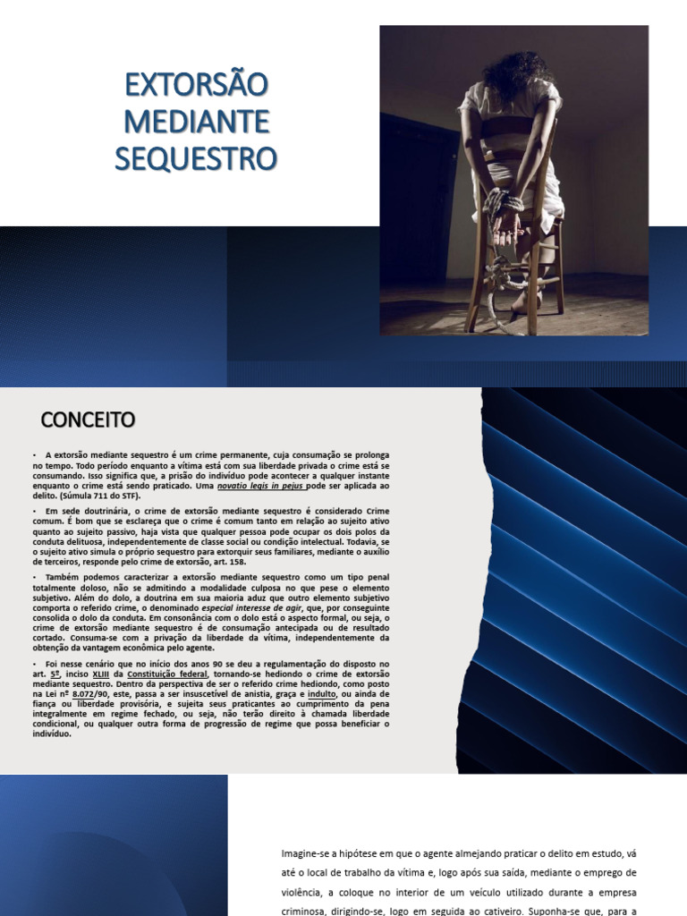 Extorsão Mediante Sequestro: Conceitos e Implicações | PDF | Política ...