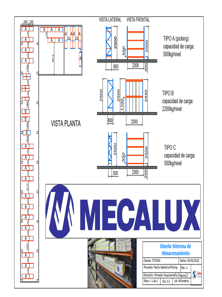 Diseño de Racks Selectivos para Almacén | PDF