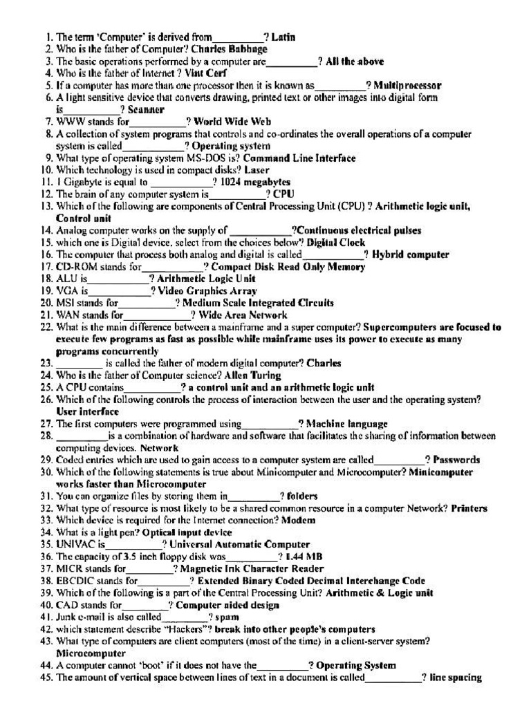 COMPUTER im-MCQ-s | PDF