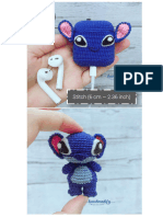 Stitch Airpods12 Keychain Handmadify