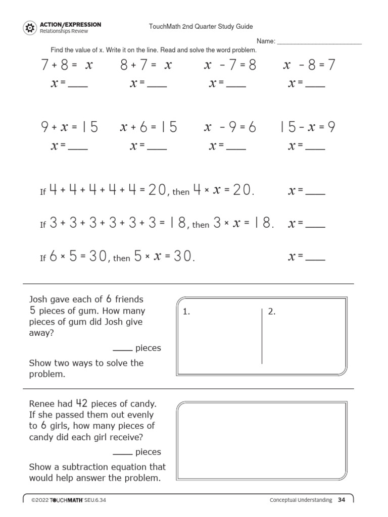 Touchmath 2nd quarter study guide download free pdf arithmetic