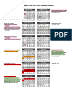 BMC 2023-2024 Academic Calendar