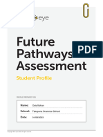 Future Pathways Assessment: Student Profile