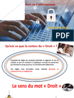 PrÃsentation1 Droit de Linformatique Introduction PDF