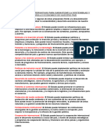 Propuesta de Alternativas para Garantizar La Sostenibilad y Desarrollo Economico de Nuestro País