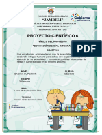 PROYECTO CIENTÍFICO Nro. 6 