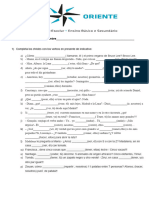 Mini Prueba de Verbos 5ºB