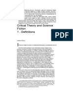 Critical Theory and Science Fiction 1 - Definitions