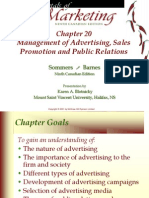 Management of Advertising, Sales Promotion and Public Relations