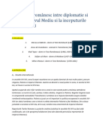 Spatiul Românesc Intre Diplomatie Si Conflict in Evul Mediu Si La Inceputurile Modernitàtii