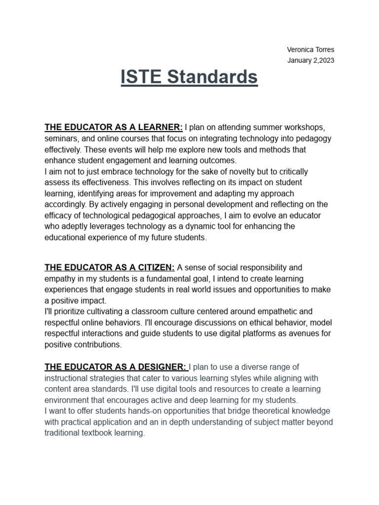 Iste Standards | PDF