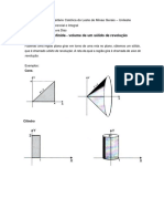 Integral Definida - Volume