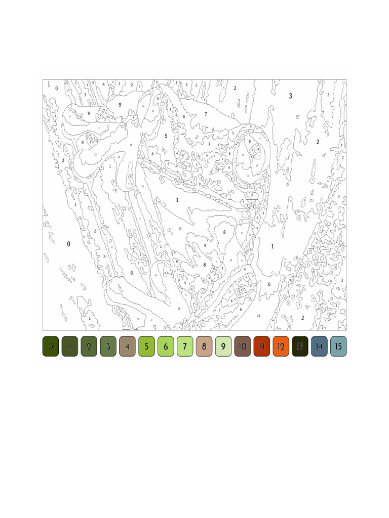 Worksheet Advanced Color by Number Coloring Page Printablen - 11388.jpg | PDF