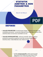 1 Statistik Parametrik & Non Parametrik - MMDW - Mahasiswa 2D