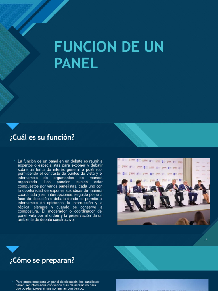 Función y preparación de un panel | PDF