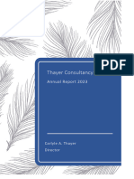 Thayer Consultancy Annual Report 2023