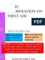 9h1 Basic Information On First Aid