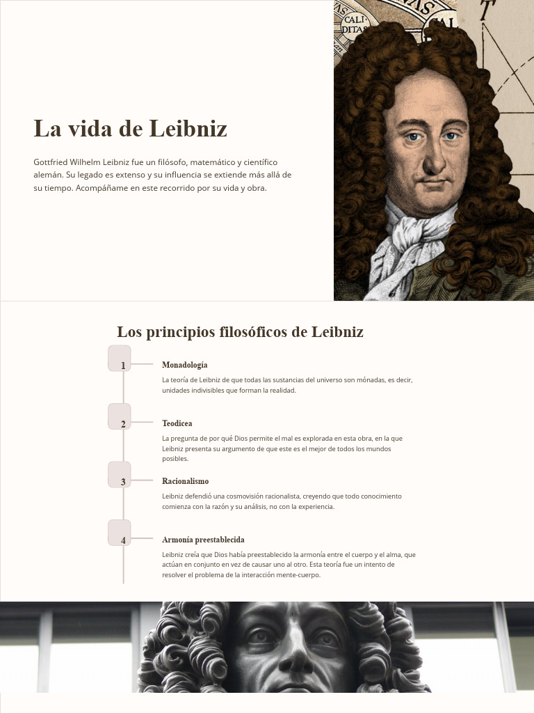 Leibniz: Filosofía y Matemáticas | PDF | Gottfried Wilhelm Leibniz |  Enseñanza de matemática, image size:768x1024